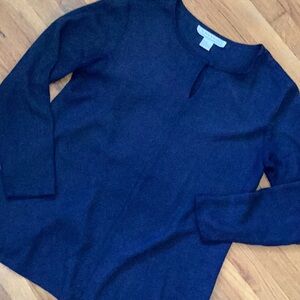 Midnight Blue Silk Blouse by Savanna